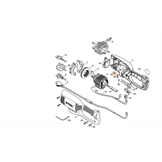 STIHL  Obejma przewodu 1204 431 2500
